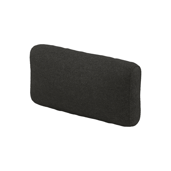 Zacht rugkussen op maat in wol - Charcoal - S7013`