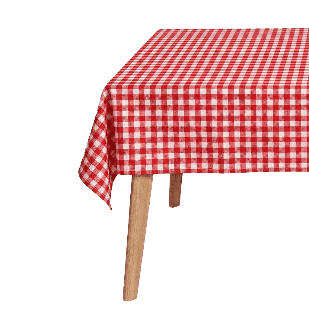 Afbeelding op volledig scherm Geruit tafelkleed