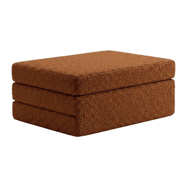 Vouwmatras op maat in Boucle - Pumpkin Spice - S2002