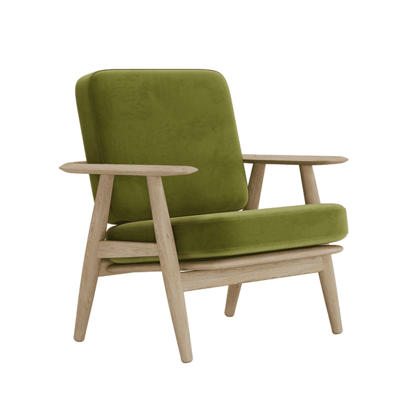 Kussen GE290` - Velour - Olive - S6020.