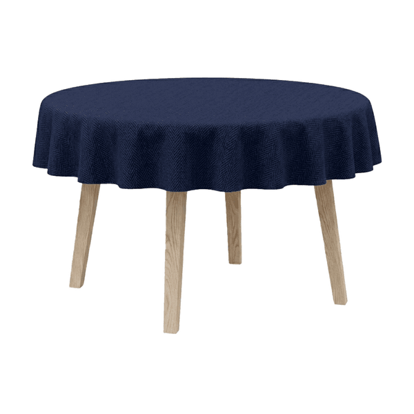 Rond tafelkleed - Marine - D1033´