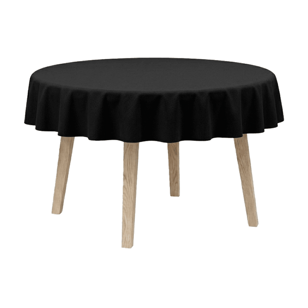 Rond tafelkleed - Katoen - Black - D1002¨