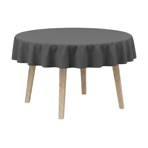 Rond tafelkleed - Katoen - Grey - D1004¨