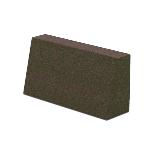 Schuin rugkussen op maat in wol - Bruin - S7002-