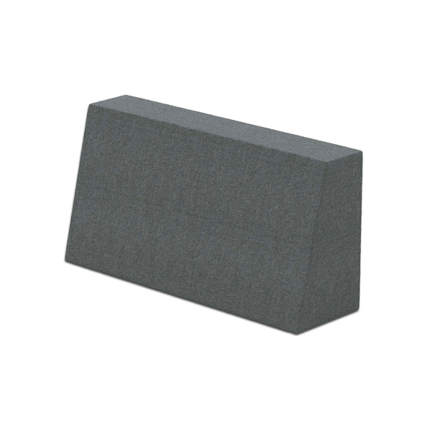 Schuin rugkussen op maat in wol - Blauw - S7009-