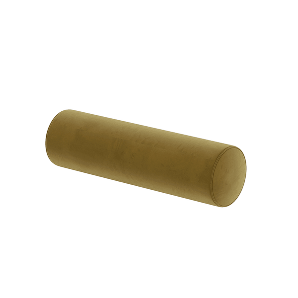 Cilinderkussen op maat in velours - Bronze - S6010,