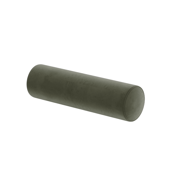 Cilinderkussen op maat in velours - Chrom - S6012,