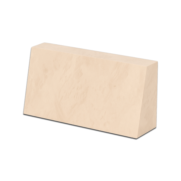 Schuin rugkussen op maat in velours - Peony - S6005..