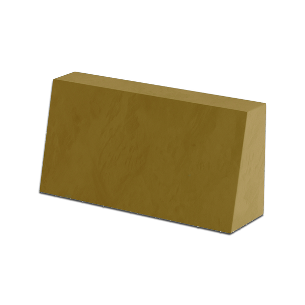 Schuin rugkussen op maat in velours - Bronze - S6010..