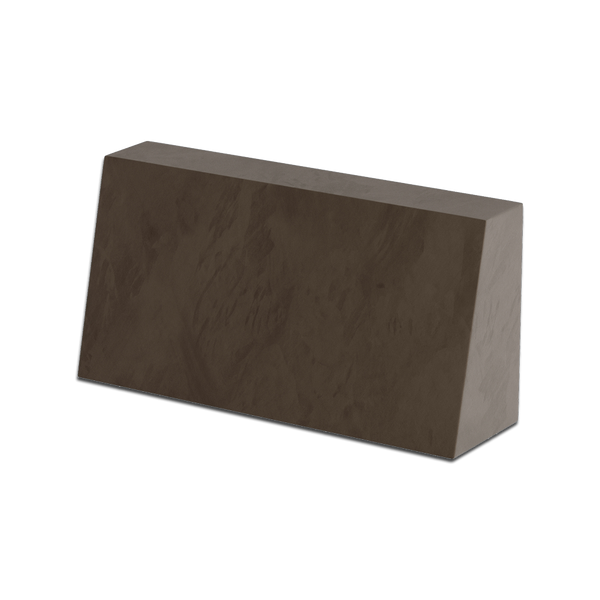 Schuin rugkussen op maat in velours - Deep gray - S6013..