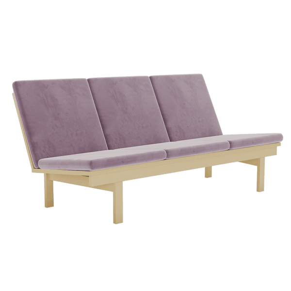 Kussenset voor Wegner GE 240/290 in velours - Velour - Grape - S6007.