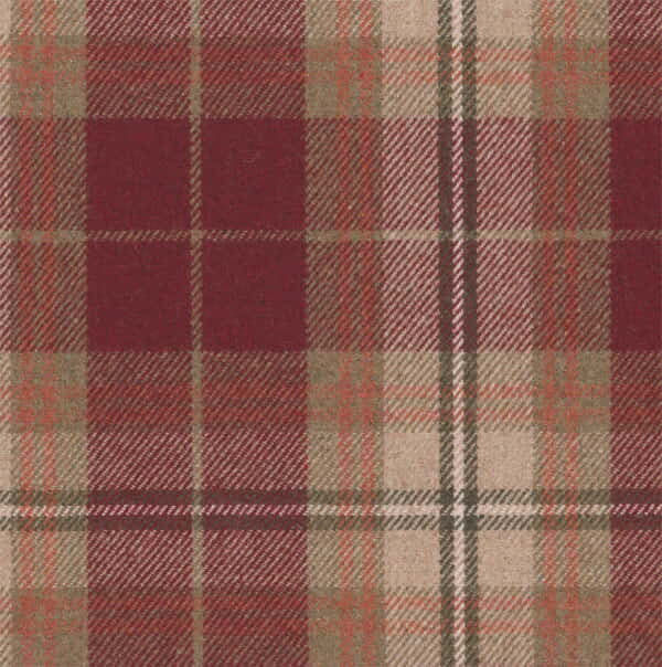 Foldemadras på mål i mønstret uld - Mahogany - S7205