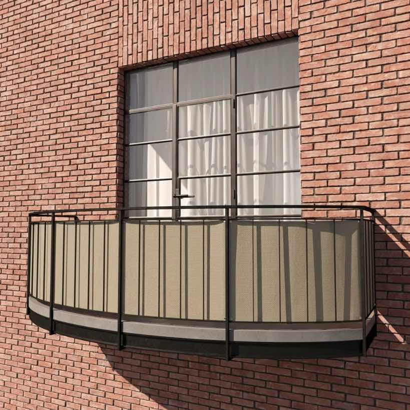 Balkondoek van Sunproof-olefine