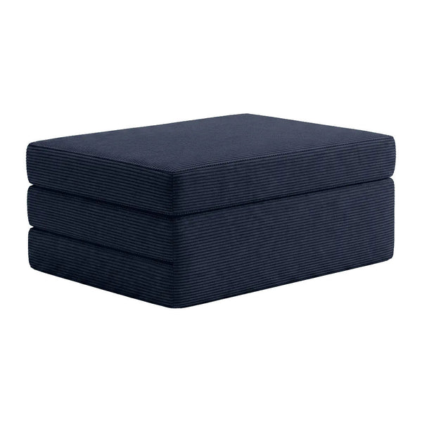 Vouwmatras op maat in Velvet - Denim - S2509