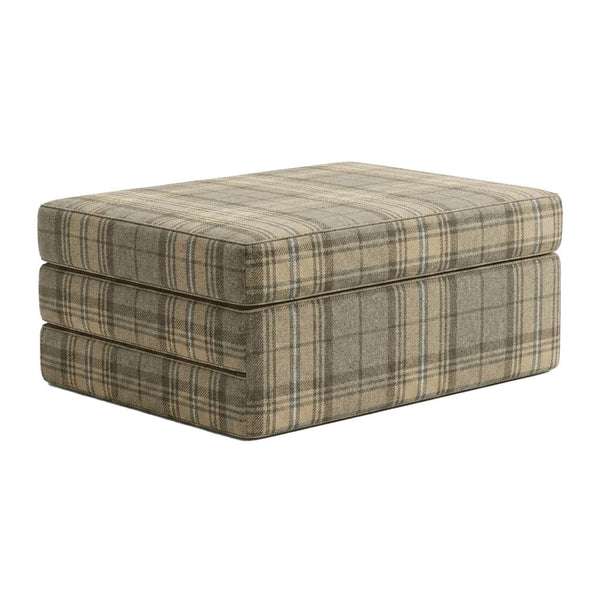 Vouwmatras op maat in gedessineerde wol - Frosted Cocoa - S7202