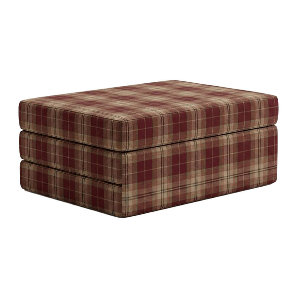 Vouwmatras op maat in gedessineerde wol - Mahogany - S7205