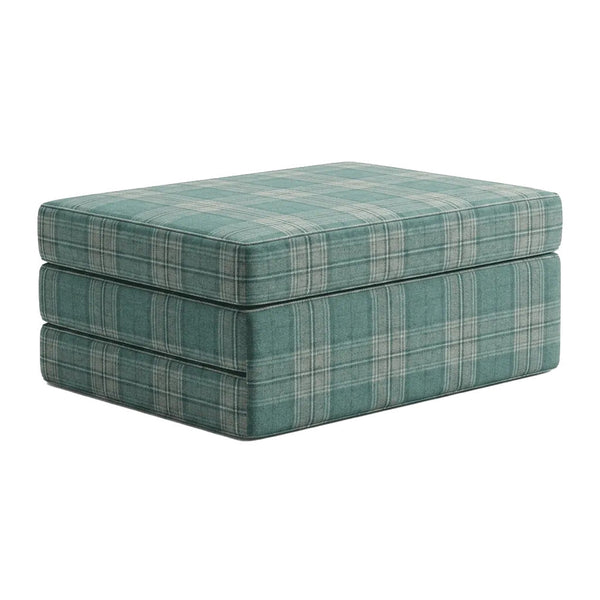 Vouwmatras op maat in gedessineerde wol - Arctic Mist - S7208
