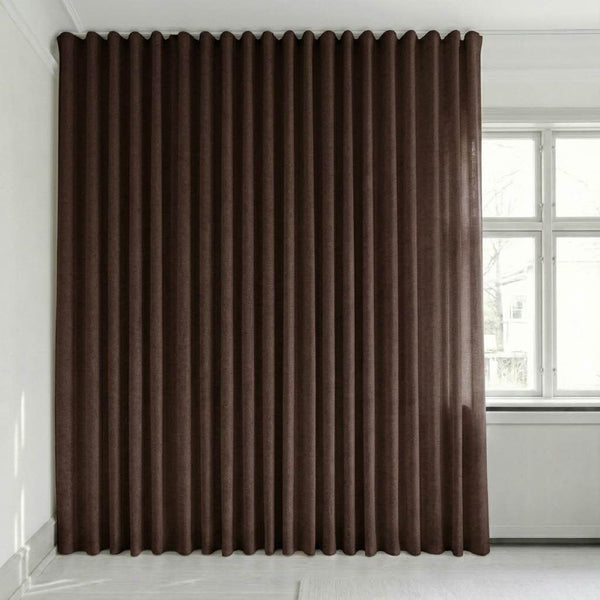 Semitransparant gordijn op maat – Disa - Russet Brown - C2427