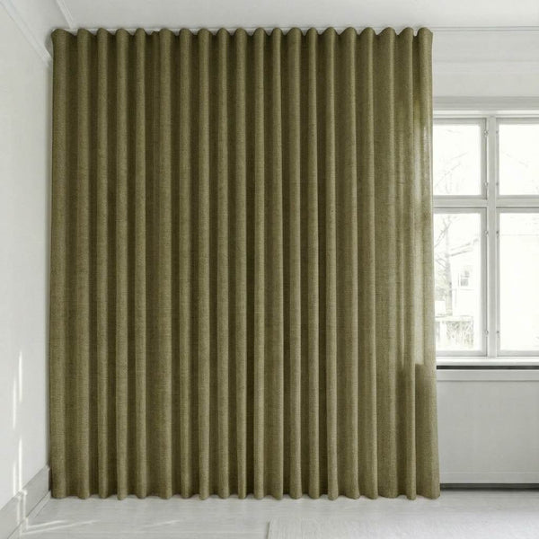 Semitransparant gordijn op maat – Disa - Forest Green - C2422