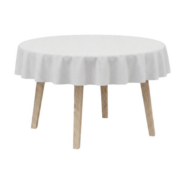 Rond tafelkleed - Katoen - White - D1010¨