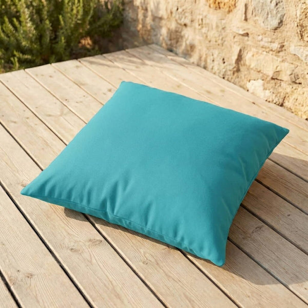 Rugkussen op maat in Sunbrella - Turquoise - S4229´