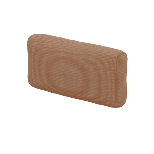 Zacht rugkussen op maat in gedessineerde wol - Apricot Orange - S7104
