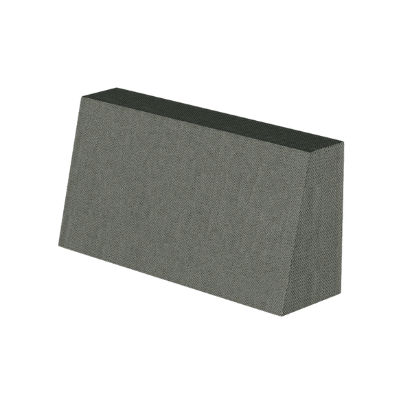 Rugkussen (schuine)' - Pewter - S4255