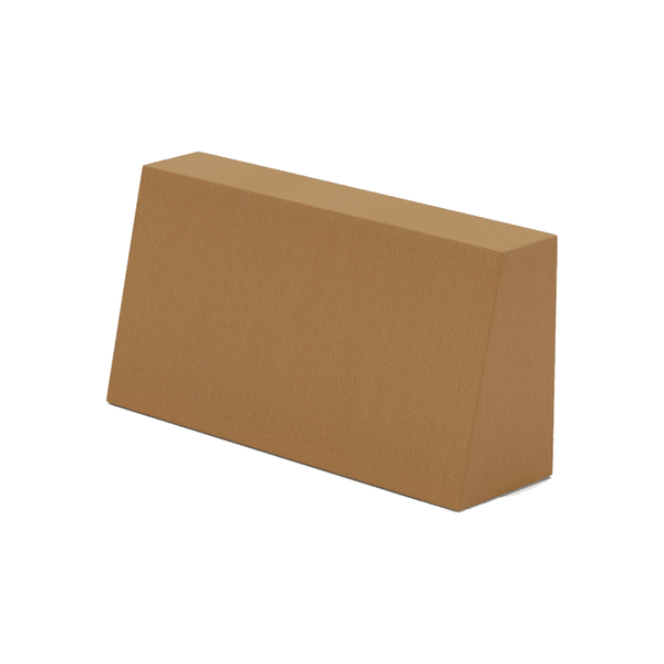 Schuin rugkussen op maat in Sunbrella - Toffee - S4228