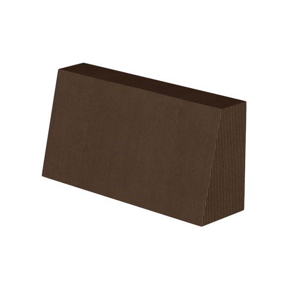 Schuin rugkussen op maat in Velvet - Walnut - S2513: