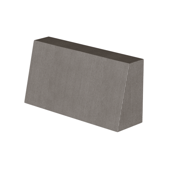 Schuin rugkussen op maat in Velvet - Lava - S2510: