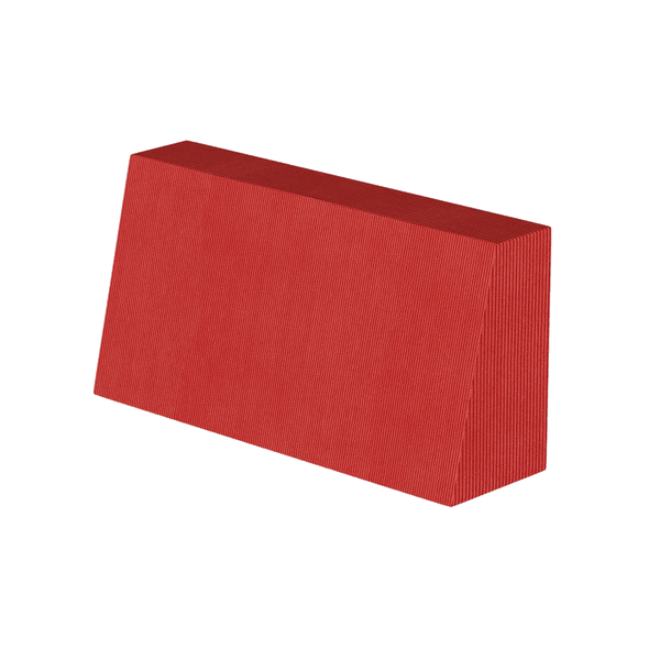 Schuin rugkussen op maat in Velvet - Carmine - S2502: