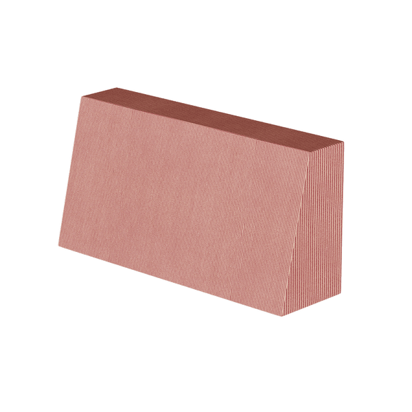 Schuin rugkussen op maat in Velvet - Oldrose - S2504: